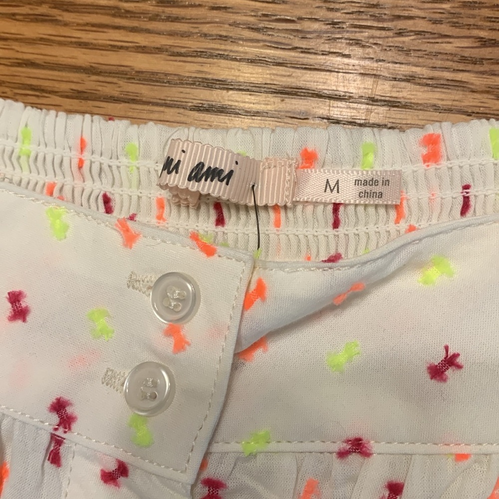 Francesca’s Neon Summer Ruffle Blouse - Picture 3 of 8